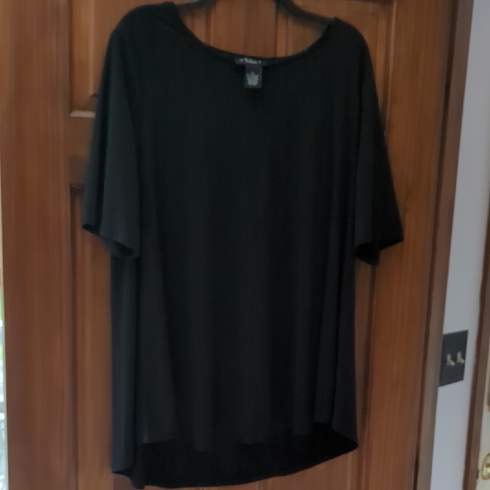 Grace Black Oversized Boxy T-Shirt